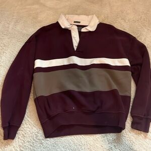 abercrombie men’s size xs quarter button long sleeve sweater
